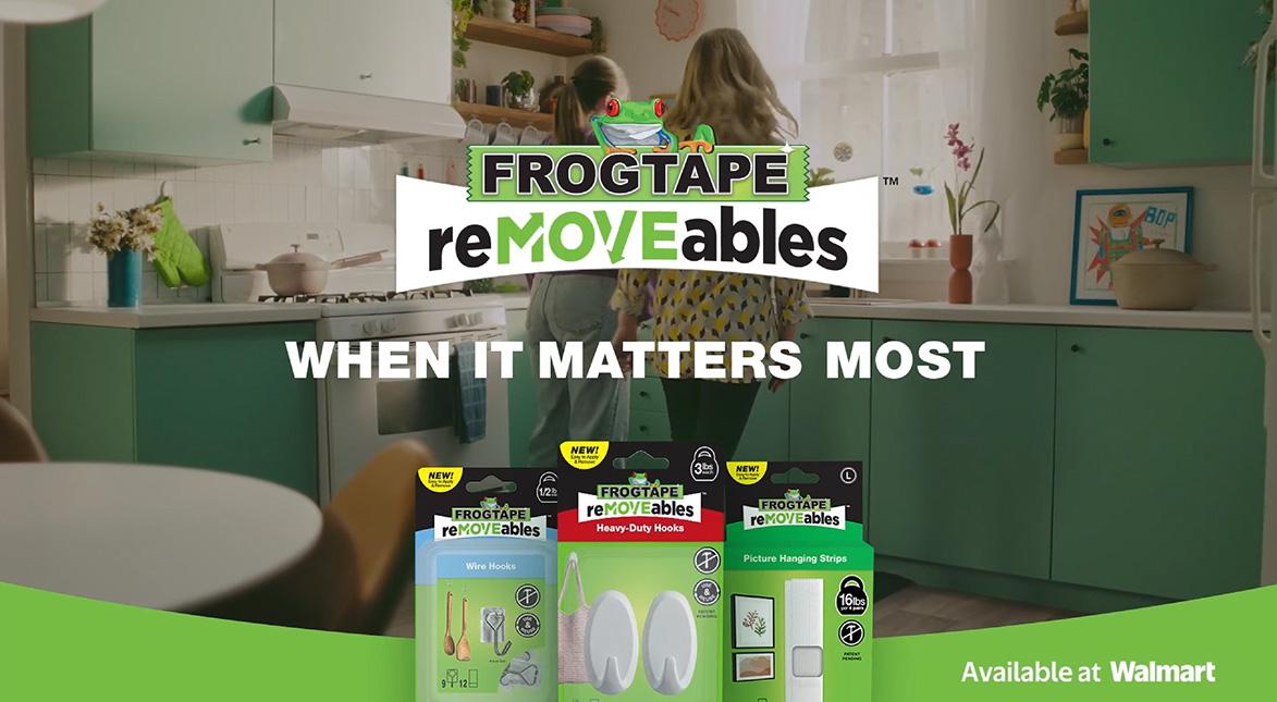 FrogTape reMOVEables. When it matters the most. 3 reMOVEables skus. 
