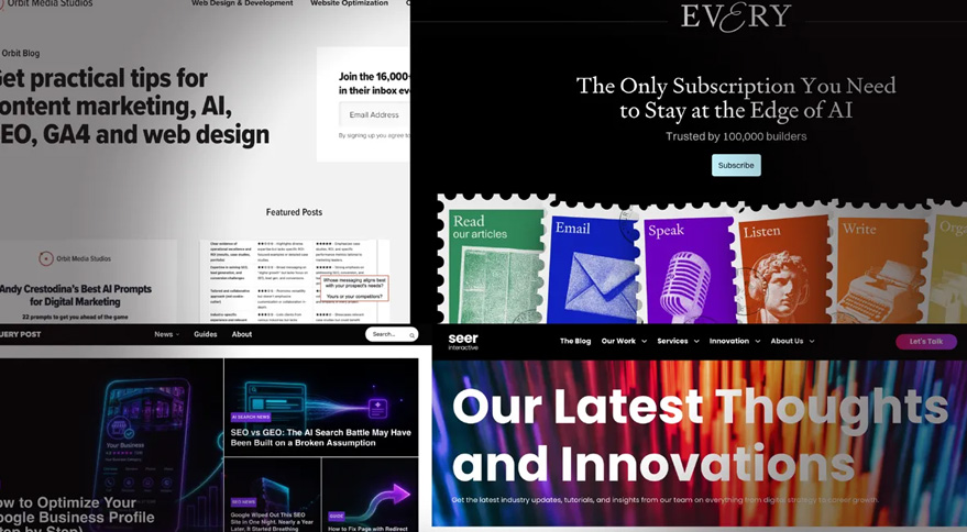 91 Blogs, Newsletters, Podcasts, and Video Channels Favored by Marketers
